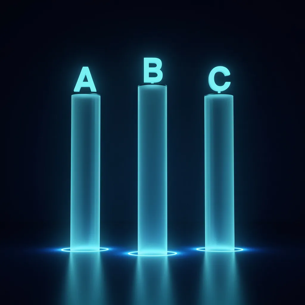 Ilustración del artículo: diagrama de tres factores ABC de ranking con iconos de menciones, contenido y comportamiento de usuario