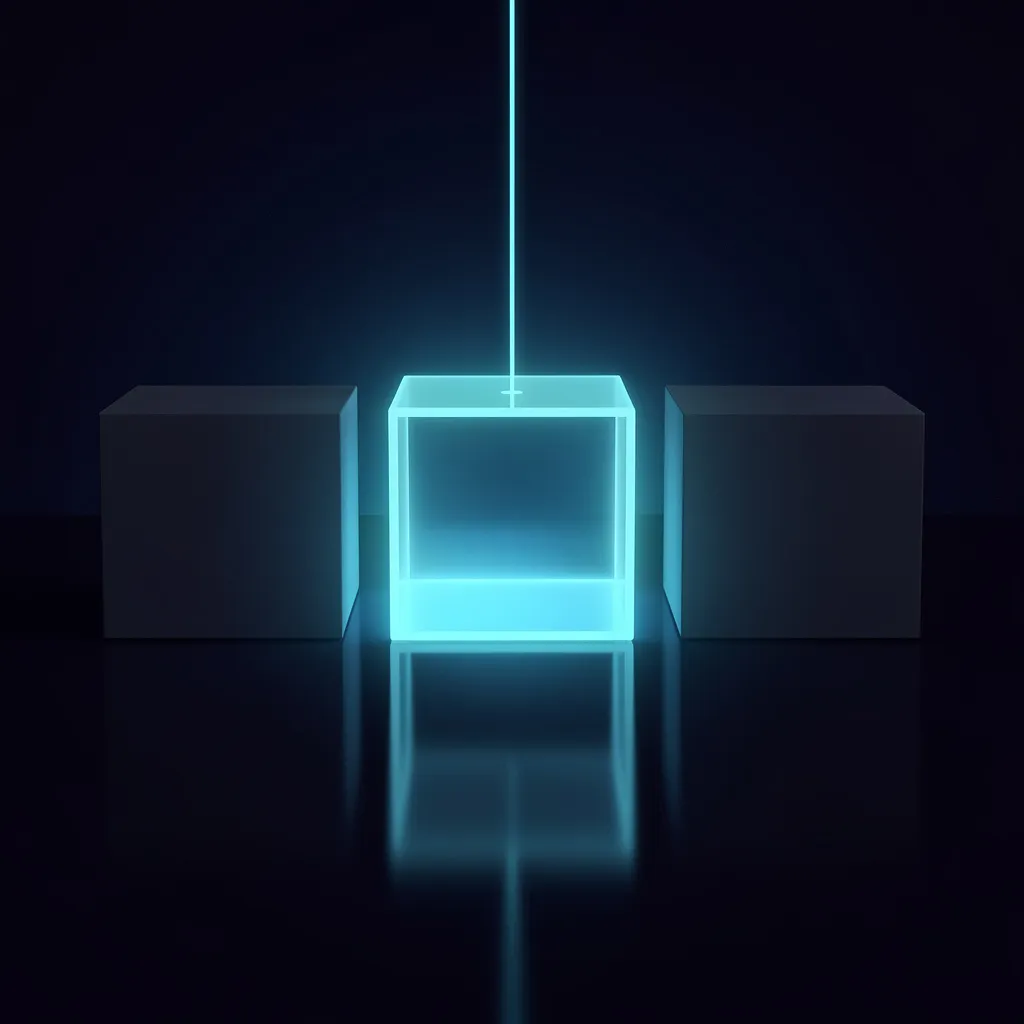 Ilustración del artículo: tres bloques del mismo tamaño alineados que representan tres niveles de esfuerzo, con el central iluminado y una señal que apunta hacia él.